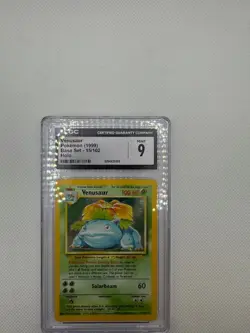 1999 Pokemon Venusaur CGC 9 Mint Holo #15 Base Set Vintage - Image 1