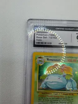 1999 Pokemon Venusaur CGC 9 Mint Holo #15 Base Set Vintage - Image 2