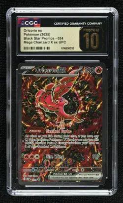 Oricorio ex Pokemon Mega Evolution Black Star Promo #024 CGC 10 Pristine - Image 1