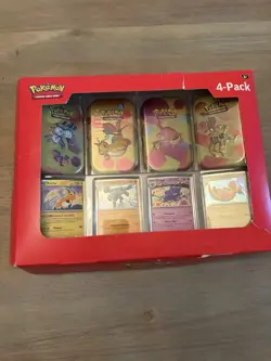Pokemon TCG Scarlet & Violet 151 Mini Tin 4-Pack Sam’s Club New/Sealed - Image 1