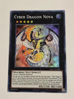 Cyber Dragon Nova OP17-EN006 Super Rare Yugioh OTS Tournament Pack 17 Near Mint - Image 1