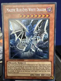 Yugioh! HP Malefic Blue-Eyes White Dragon - YMP1-EN002 - Secret Rare - Limited E - Image 1