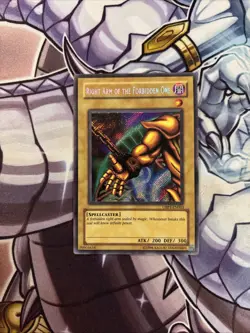 YUGIOH Right Arm Of The Forbidden One UBP1-EN003 Secret Rare HP (ADP) - Image 1