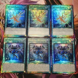 Yugioh! Drytron Nova & Meteonis-Drytron Ultimate Rare Playsets - RA04 1st Ed. - Image 1