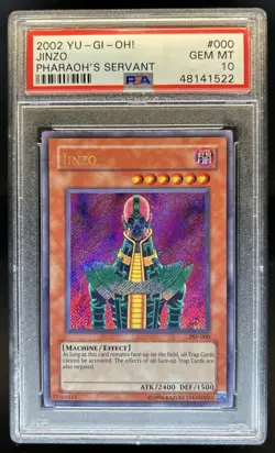 2002 Yu-Gi-Oh! Pharaoh's Servant Jinzo #PSV-000 PSA 10 GEM MINT - Image 1
