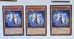 Yugioh- 3X Ghostrick Yuki-onna - Common - 1st Edition - Near Mint - Image 1