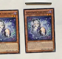 Yugioh- 3X Ghostrick Yuki-onna - Common - 1st Edition - Near Mint - Image 4
