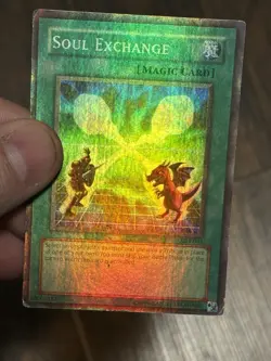 Yugioh Soul Exchange SDY-041 Super Rare Unlimited MP HEAVY HOLO BLEED - Image 1