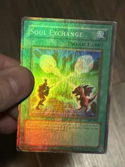 Yugioh Soul Exchange SDY-041 Super Rare Unlimited MP HEAVY HOLO BLEED - Image 2