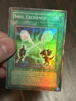 Yugioh Soul Exchange SDY-041 Super Rare Unlimited MP HEAVY HOLO BLEED - Image 3