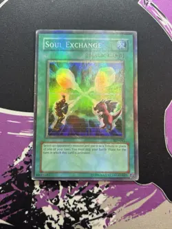 Yugioh Soul Exchange SDY-041 Super Rare Unlimited MP HEAVY HOLO BLEED - Image 4