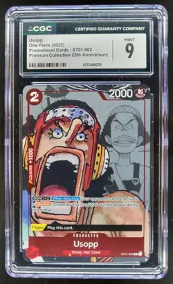2022 ONE PIECE USOPP PROMO 25TH ST01-002 CGC 9 A PT - Image 1