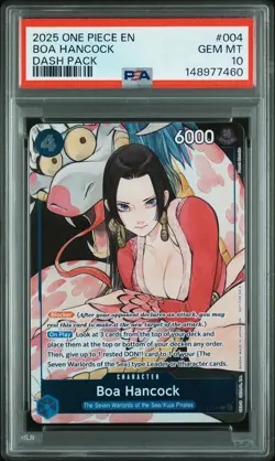 PSA GEM MT 10 - Boa Hancock 004 One Piece Dash Pack 2025 - Image 1