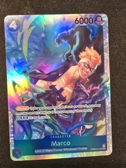 One Piece CCG Marco PRB02-008 Premium Booster Vol. 2 Super Rare Foil Blocker - Image 1