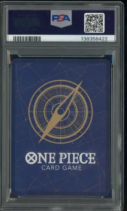 2025 One Piece OP12 Legacy of the Master Secret Rare #015 Monkey D. Luffy PS A10 - Image 2