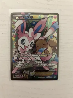 Pokemon Sylveon EX Full Art Ultra Rare Holo Card RC32/RC32 Generations Set - Image 1