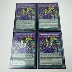 Yugioh x4 Starving Venemy Dragon BROL-EN034 1st Edition Secret Rare - Image 1