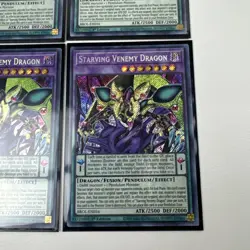 Yugioh x4 Starving Venemy Dragon BROL-EN034 1st Edition Secret Rare - Image 4
