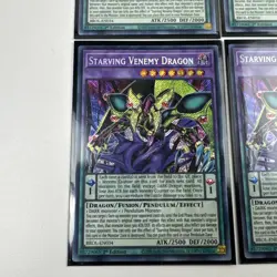 Yugioh x4 Starving Venemy Dragon BROL-EN034 1st Edition Secret Rare - Image 5