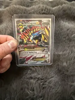 Pokemon TCG M Metagross EX Mega Promo Holo XY35 XY 220HP Metal 130+ Card - Image 1