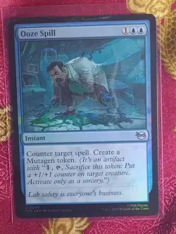 FOIL Ooze Spill Teenage Mutant Ninja Turtles Magic The Gathering MTG blue card - Image 1