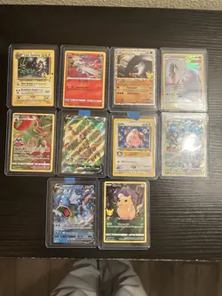 Lot Of 10 Pokemon cards. And Assortment TCG Trading Cards - Image 1