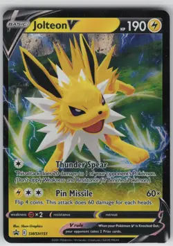 Jolteon V Promo SWSH: Sword & Shield Promo Cards SWSH151 NM - Image 1