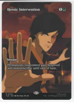 MTG Magic the Gathering Avatar TLE Heroic Intervention - Image 1