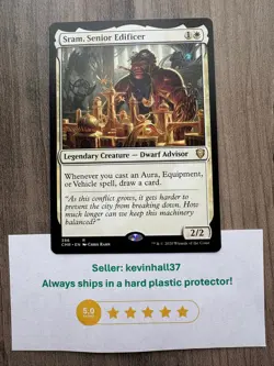 Sram, Senior Edificer 1x NON-FOIL Commander Legends #384 NM - MTG ENG - Image 1