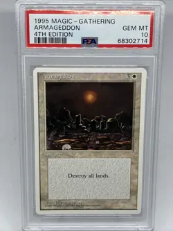 Armageddon [Fourth Edition] GEM MINT 10 PSA GRADED **Population 3** Magic MTG - Image 1