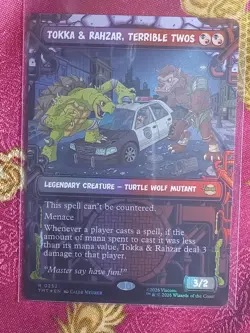FOIL SHOWCASE Tokka & Rahzar, Terrible Twos Teenage Mutant Ninja Turtles MTG - Image 1