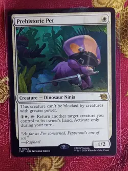 Prehistoric Pet Teenage Mutant Ninja Turtles Magic The Gathering MTG white rare - Image 1
