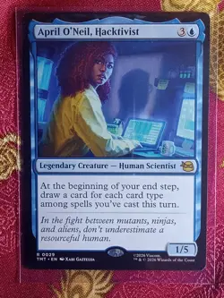 April O'neil, Hacktivist Teenage Mutant Ninja Turtles Magic The Gathering MTG - Image 1