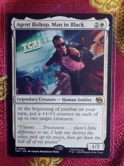 Agent Bishop, Man in Black Teenage Mutant Ninja Turtles Magic The Gathering MTG - Image 1