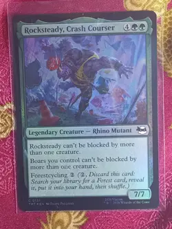 FOIL ROCKSTEADY, Crash Courser teenage Mutant Ninja Turtles Magic The Gathering - Image 1