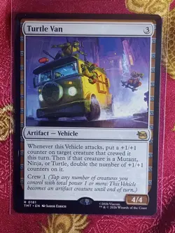 Turtle Van Teenage Mutant Ninja Turtles Magic The Gathering MTG vehicle artifact - Image 1
