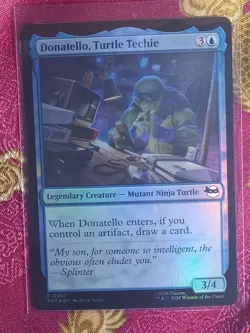 FOIL Donatello, Turtle Techie Teenage Mutant Ninja Turtles Magic The Gathering - Image 1