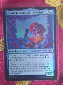 FOIL April, Reporter of the weird Teenage Mutant Ninja Turtles Magic MTG - Image 1