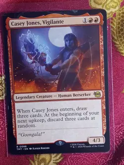 Casey Jones, Vigilante Teenage Mutant Ninja Turtles Magic The Gathering MTG red - Image 1
