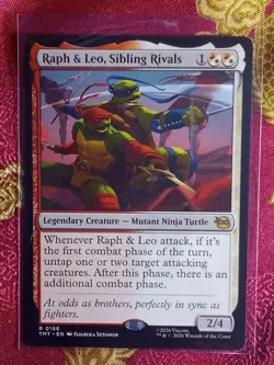 Raph & Leo, Sibling Rivals Teenage Mutant Ninja Turtles Magic The Gathering MTG - Image 1