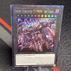 Yugioh!  Super Starslayer TY-PHON - Sky Crisis- Collector’s Rare- RA04-EN072 - Image 1