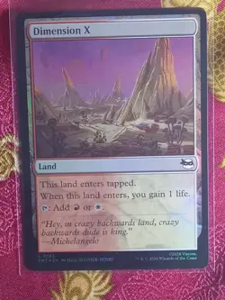 FOIL Dimension X Teenage Mutant Ninja Turtles Magic The Gathering MTG red white - Image 1