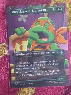 EXTENDED Michelangelo, Mutant BFF Teenage Mutant Ninja Turtles Magic MTG - Image 1