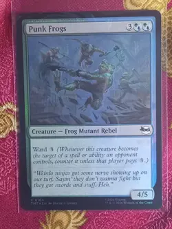 FOIL Punk Frogs Teenage Mutant Ninja Turtles Magic The Gathering MTG Blue Green - Image 1