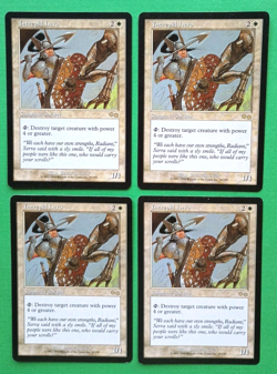 Magic the Gathering MTG Urza's Saga INTREPID HERO X 4 LP/EX RARE 1998 Nice! - Image 1