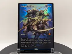 MTG Turtles in Time SHOWCASE FOIL #0284 TMNT Mythic Rare NM Magic - Image 1