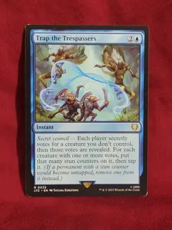 Trap the Trespassers 0025 Non Foil Rare LOTR Commander MTG Near Mint - Image 3