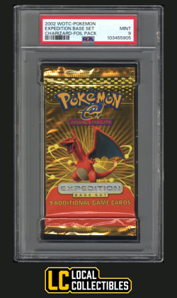 Charizard Foil Booster Pack 2002 Pokemon Expedition PSA 9 MINT - Image 1