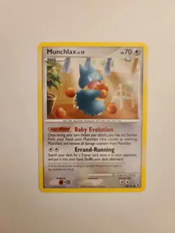Pokemon TGC 2009 Rising Rivals Munchlax 70/111 Regular Common card in Near Mint - Image 1