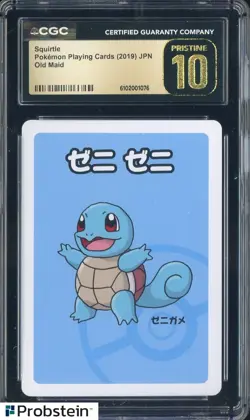 2019 Pokemon Playing Cards Japanese Old Maid Squirtle CGC 10 PRISTINE - Image 1